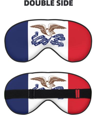 Buy Silky Iowa State Flag Sleep Masks | Soft Satin Eye Cover for Travel & Naps - Unisex Silent Night Stars - Buy Online on GoSupps.com