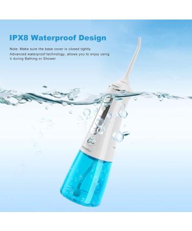 Water Flosser Cordless for Teeth - Rockwell 4 Modes Dental Oral Irrigator 6 Jet Tips 300ML Tank Rechargeable & Waterproof Ideal for Home & Travel - Buy Online on GoSupps.com