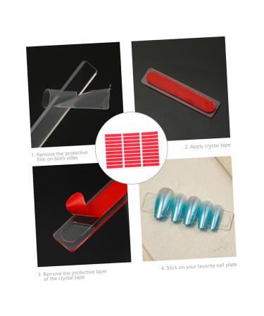 FRCOLOR Double Sided Tape 5 Sheets Crystal Plastic Display Stand Nail Art Tape - Buy Online on GoSupps.com
