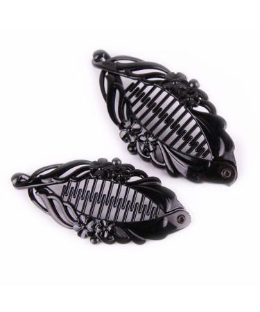 FRCOLOR Banana Hair Clips 6pcs - Flexible Hair Comb & Ponytail Holder for Women and Girls - Buy Online on GoSupps.com