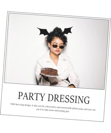 Beavorty 2 Sets bat headband hair clip halloween bats halloween bat hair clips halloween party headdress halloween headband wings costume Party Supplies hair accessories ear fabric women's - Buy Online on GoSupps.com