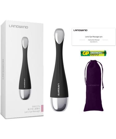 Eye Massager - 42 Ionic Heat & Vibration Tool for Dark Circles Puffiness & Essence Absorption - Black - Buy Online on GoSupps.com