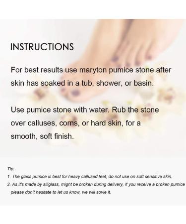 Maryton Double Sided Pumice Stone for Feet - Siliglass Callus Remover | Exfoliates & Smooths Skin | Pedicure Tool for Hard Skin - Buy Online on GoSupps.com