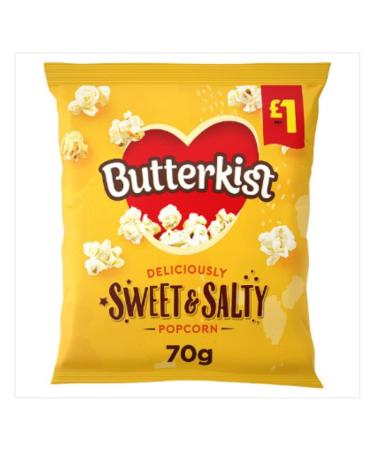 Butterkist Delicious Sweet & Salted Popcorn 70g x Case of 12