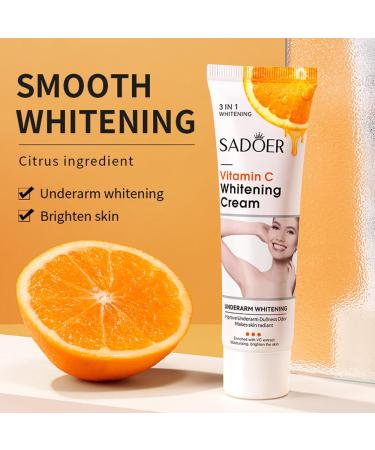 Vitamin C Skin Whitening Cream - Dark Spot Remover for Body & Intimate Areas | Lightening & Bleaching Solution - Buy Online on GoSupps.com