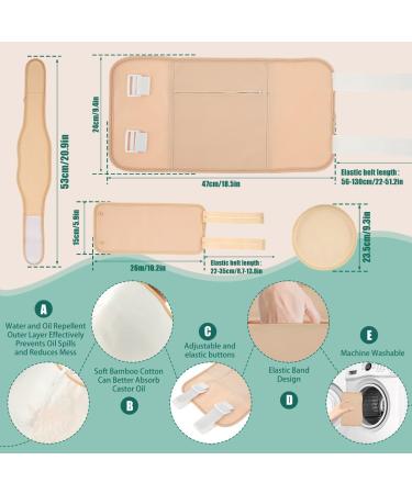 Abizarch 6Pcs Waist Neck Oil Pack Set with Chest Pads Washable Reusable Knee Essential Oil Wrap Mess-Free Oil Pack Wrap with Adjustable Straps Soft Comfortable Oil Pack for Chest Waist Neck ZHAZHAMO Style one Khaki - Buy Online on GoSupps.com