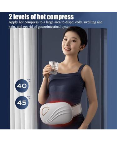 Rkxkj Abdominal Massage Device - Bian Stone 3 Modes & Speeds Hot Compress for Flatulence Relief - Buy Online on GoSupps.com