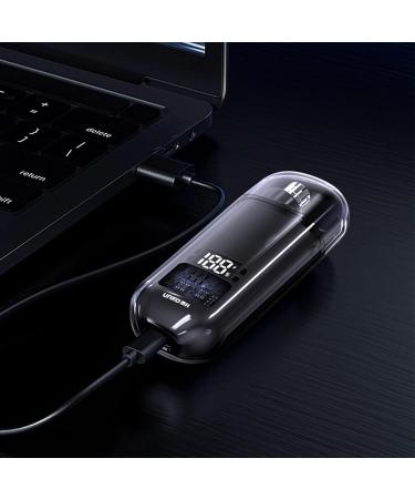 Walbest Nose Hair Trimmer for Men Portable Ear Nose Hair Trimmer for Women Type-C Rechargeable Trimmer with IPX7 Waterproof Multi-Functional Nose Ear Eyebrow Trimmer Detachable Head Black With Sc Black With Screen - Buy Online on GoSupps.com