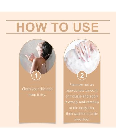  Jingmiger Self-Tanning Mousse - 100ml Moisturizing Tanning Mousse for Skin | For Women and Men Outdoors Holidays Beach Wedding Evening Date - Buy Online on GoSupps.com