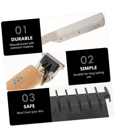 minkissy 1 Set T-Type Electric Pusher Electric shavers for Men Hair Trimmer Clippers Men Haircut Clippers Electric Hair Electric Hair Cutter Hair Scissors Modeling Wooden Man - Buy Online on GoSupps.com