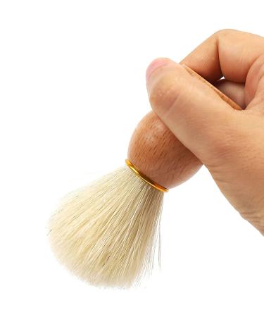 Premium Wooden Handle Shaving Brush - White Wild Boar Bristles for Men s Grooming | Ideal for Shaving Soap | 1 Piece - Buy Online on GoSupps.com