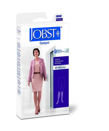 JOBST BSN Medical 115707 Jobst Opaque Compression Hose Knee High 30-40 mmHg Closed Toe Large Espresso Espresso Large