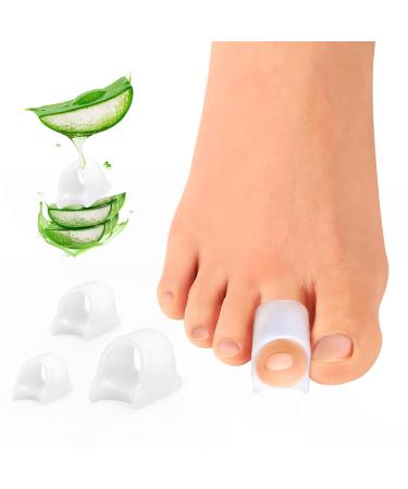Welnove Hammertoes Corrector - Toe Splints & Toe Straighteners Realign Bent Curled Crooked Claw Hammer Toes - Toe Corrector for Men and Women Aloe Extract - Mulit Size S/M/L