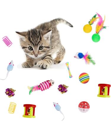 32Pcs Interactive Cat Toy Set: S-Tunnel, Feather Teaser, Fluffy Mouse, Crinkle Balls, Bell Play - Perfect for Cat, Puppy, Kitty, Kitten - Buy Online on GoSupps.com