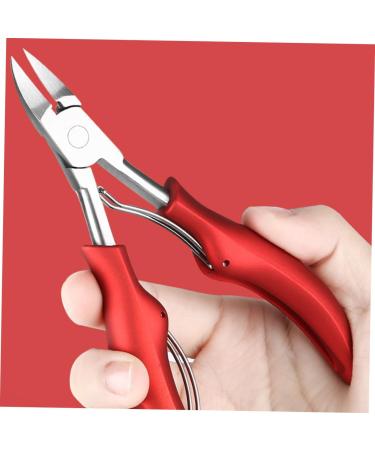 MERRYHAPY 1pc Nail Clippers Thick Nail Scissors Nail Salon Tools Dead Skin Scissors Nail Art Kit Podiatrist Fingernail Kit Manicure Pedicure Kit Angled Nail Clipper Pedicure Tool Red Rubber - Buy Online on GoSupps.com