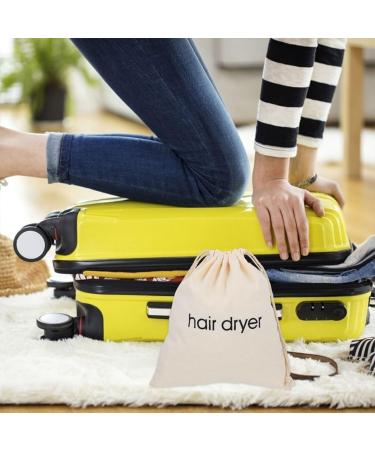 Outanaya 8 Pcs Hair Dryer Storage Bag Hair Dryer Receive Bag Travel Hair Dryer Portable Dryers Fabric Beige - Buy Online on GoSupps.com