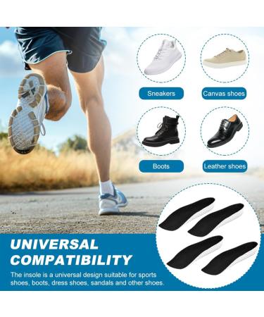 Height Increase Insoles for Men & Women - 2 Pairs Orthopedic Heel Pads with Arch Support (1.5cm - Buy Online on GoSupps.com