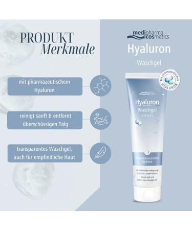 Dr Theiss Naturwaren Hyaluron washing gel gentle facial cleansing and makeup removal for dry and sensitive skin moisturizes the skin mildly foaming - Buy Online on GoSupps.com