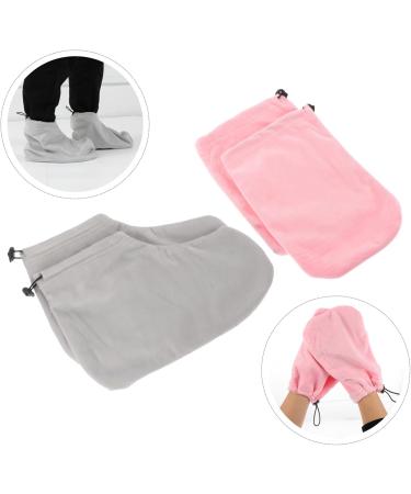 FOMIYES 3 Sets Gloves Paraffin Heated Booties Foot Wax Cover Paraffin Wax Feet Cover Hand Foot Care Tools Beauty Tools Paraffin Wax Mitts Booties Heat Tool Nursing Cover Fabric Pink Spa - Buy Online on GoSupps.com