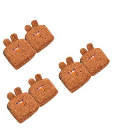 Solustre 6 Stk plush wallet kawaii period pocket sanitary organizer wallet tampon storage women wallet bag for menstrual bandages bag high capacity cosmetic pocket