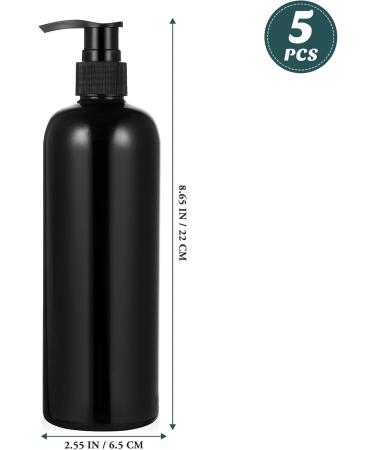 Minkissy 5-Piece Empty Soap Dispenser Set | 500ml Refillable Travel Bottles for Shampoo & Cosmetics | Ideal for Salon & Hairdresser Accessories - Buy Online on GoSupps.com
