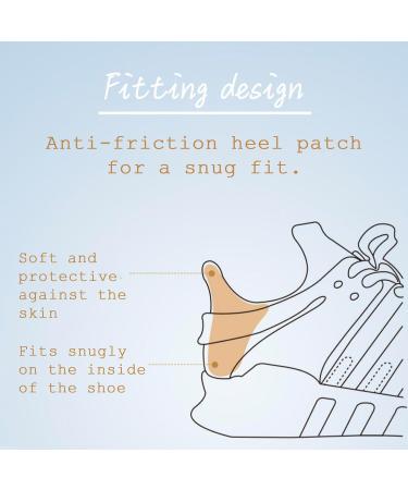 Heel Grips for Loose Shoes | Premium Inserts & Cushions | Prevent Slipping & Blisters | Multicolor Beige & Black - Buy Online on GoSupps.com