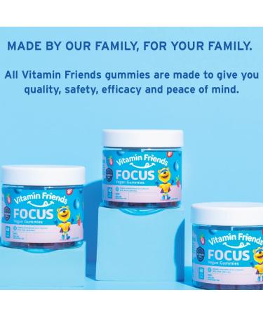 Vitamin Friends Focus Vegan Gummies - 60 Berry Pectin Gummies for Enhanced Concentration - Buy Online on GoSupps.com
