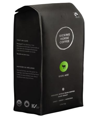 Kicking Horse Coffee, Kick Ass, Dark Roast, Whole Bean, Certified Organic, Fairtrade, Kosher Coffee, 2.2 Lb, 35.2 Ounce