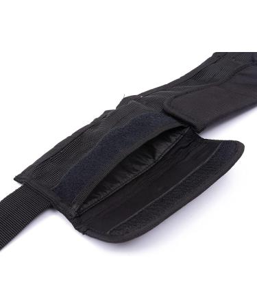 Waist Scub-a Weight Belt with 4 Neoprene Pocket for Free Diving - Adjustable and Durable Dive Belt in Black - Buy Online on GoSupps.com