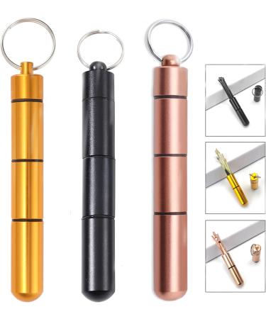 Grang Ear Pick Earwax Removal Kit - 6 Pcs Stainless Steel Ear Cleaning Tools with Keychain Box - Reusable & Utility Ear Cleaner Set - Black - Buy Online on GoSupps.com