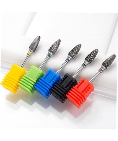PLAFOPE Nail Polisher Drill Bits for Nail Professional Drill Bits Nail Grinding Drill Bit Nail Art Supplies Nail Drill Bit Metal Nail Bits Nail Grinding Heads Nail Drill Tips Polishing Bit 7x1.3cm As Shown 1 - Buy Online on GoSupps.com