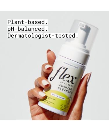 Flex Foaming Cup Wash with Neroli and Rosemary - 3.4 oz - pH-Balanced Menstrual Cup Cleaner for Silicone Cups - Feminine Wash for Cups, Discs, and Body - Buy Online on GoSupps.com