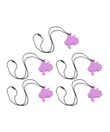 Pack Sensory Chew Necklace for Toddlers - Medium Purple Chew Pendant | Portable Anxiety Relief & Wide Application - Buy Online on GoSupps.com