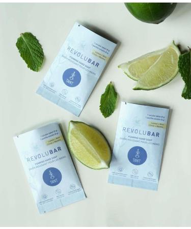 REVOLUBAR Foaming Hand Soap Refill Tablet - Vegan Eco-Friendly Hand Wash Tablets Equivalent to 300ml of Soap Lemon Mint Scent Dissolvable and Moisturizing - 1 Tab - Buy Online on GoSupps.com