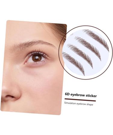 FOMIYES 16 Pcs Eyebrow Stickers Eyebrow Shaping Template 6d Hair- Eyebrows Stickers Eyebrow Stencils Bionic - Buy Online on GoSupps.com