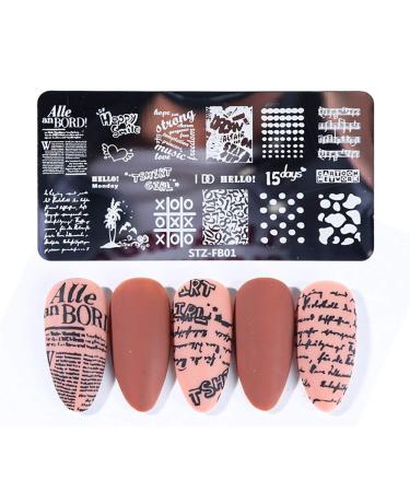 WOKOTO 6Pcs Starry Sky Nail Art Stamping Template Set - Manicure Stencils for DIY Salon Kit - Buy Online on GoSupps.com