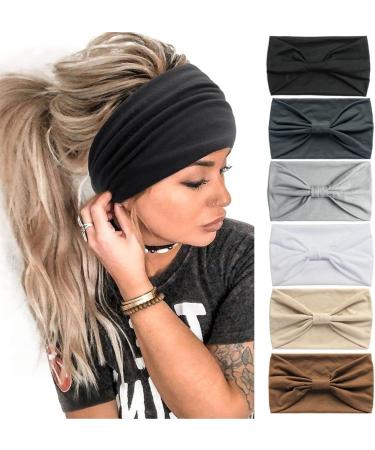 JSGHGDF Practical Headbands Woman Makeup and Washing Face Wide Headband Elastic Hairband for Woman Girls Skincare Headband Dark Grey - Buy Online on GoSupps.com