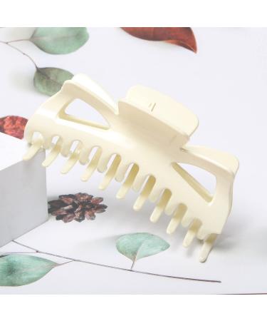 Large 5.5 Inch Frosted Black Hair Claw Clips for Women - Pack of 2 | Non-Slip Big Plastic Hair Clamps | Hair Accessories for Thick Hair (Color A) - Buy Online on GoSupps.com