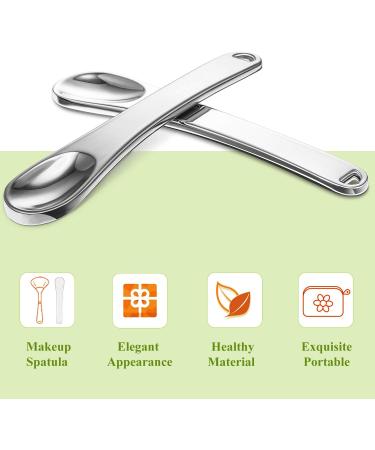 8-Piece Metal Mask Spatula Set for Makeup and Skincare - Silver - Buy Online on GoSupps.com