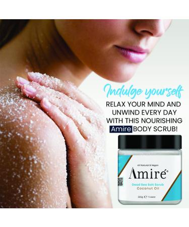 Coconut Milk Scrub - 100% Pure Dead Sea Salt Exfoliating Scrub for Body & Face | Moisturizing and Healing Formula with Vitamin E - Ideal for Cellulite, Stretch Marks, and Acne Treatment - Buy Online on GoSupps.com