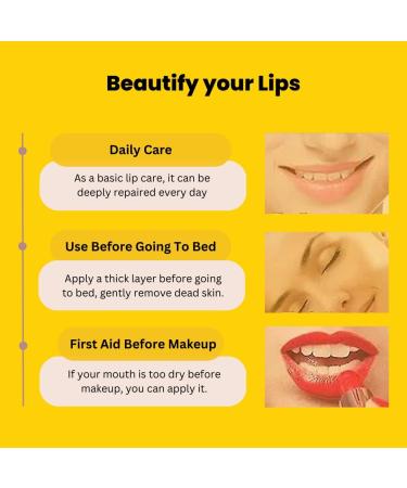 Hydrating Lip Balm for Moisturized Smooth Lips | Natural Glossy Lip Care - Honey 50g - Buy Online on GoSupps.com