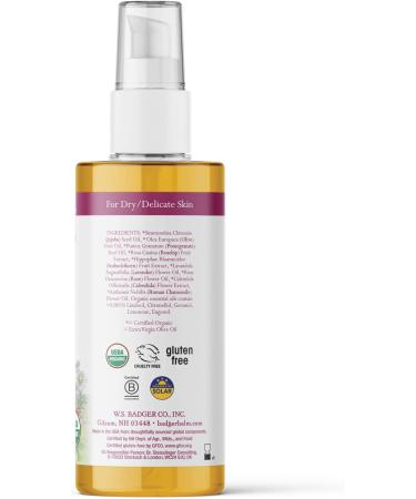 Buy Badger Company Damascus Rose Body Oil - 4 fl oz (118 ml) | Nourishing Skincare - Buy Online on GoSupps.com