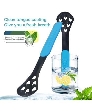 Yawdil Double-Sided Tongue Scraper - Reusable Oral Health Brush & Hygiene Toothbrush for Fresh Breath - Convenient Plastic Box Included - Buy Online on GoSupps.com