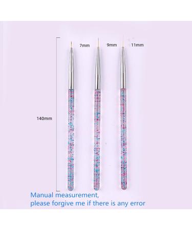 YUNYUN 3-Piece Nail Pen Set Nail Gel Polishing Painting Nail Decoration Painting Pen - Buy Online on GoSupps.com