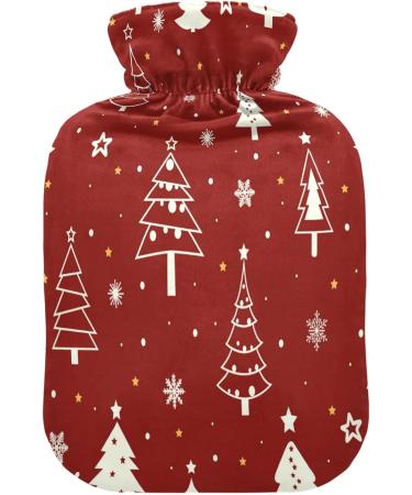 KCLDECI 2L Hot Water Bottle with Christmas Trees Cover - Pain Relief Foot Warmer & Hot/Cold Therapy - Buy Online on GoSupps.com