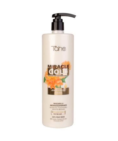Tahe Miracle Gold Anti Frizz Mask for Fine Hair with Keratin, Provitamin B5 and Chamomile Extract, 1000ml