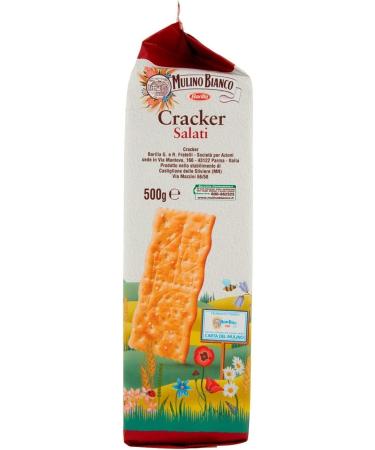  Italian Gourmet E.R. Mulino Bianco Salted Crackers with Sustainable Flour 500g + Polpa Italian Cake 400g (Pack of 12) - Buy Online on GoSupps.com