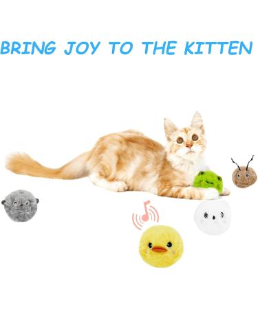 Molbory 3-Piece Plush Cat Balls | Interactive Sound Toy for Kittens | Soft Cat Balls for Play & Engagement - Buy Online on GoSupps.com