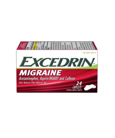 Excedrin Migraine Aspirin Pain Reliever Caplets - 1 Count - Headache/Pain Relief - Buy Online on GoSupps.com