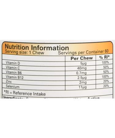 Chewy Vites Adults Immune Support Gummies | High Strength Vitamins D, B6, B12, C, Zinc, Selenium | 60 Count (2 Months Supply) | Real Fruit Juice | 1-a-Day | Pack of 1 - Buy Online on GoSupps.com
